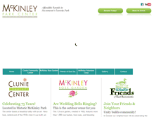 Tablet Screenshot of mckinleyparkcenter.com