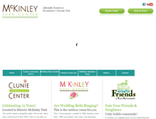 Tablet Screenshot of mckinleyparkcenter.org